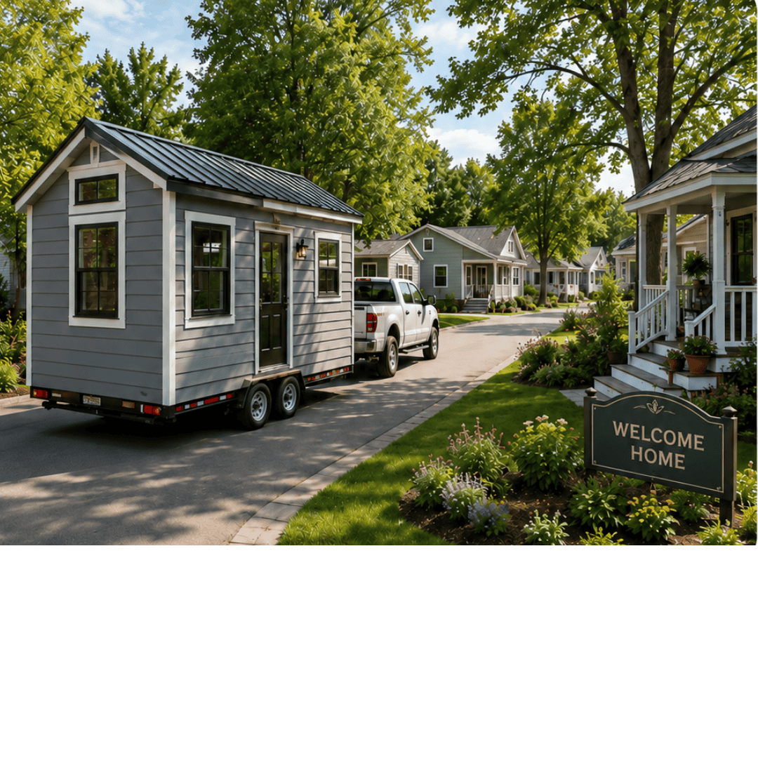 tiny home community that allows you to bring your own tiny home