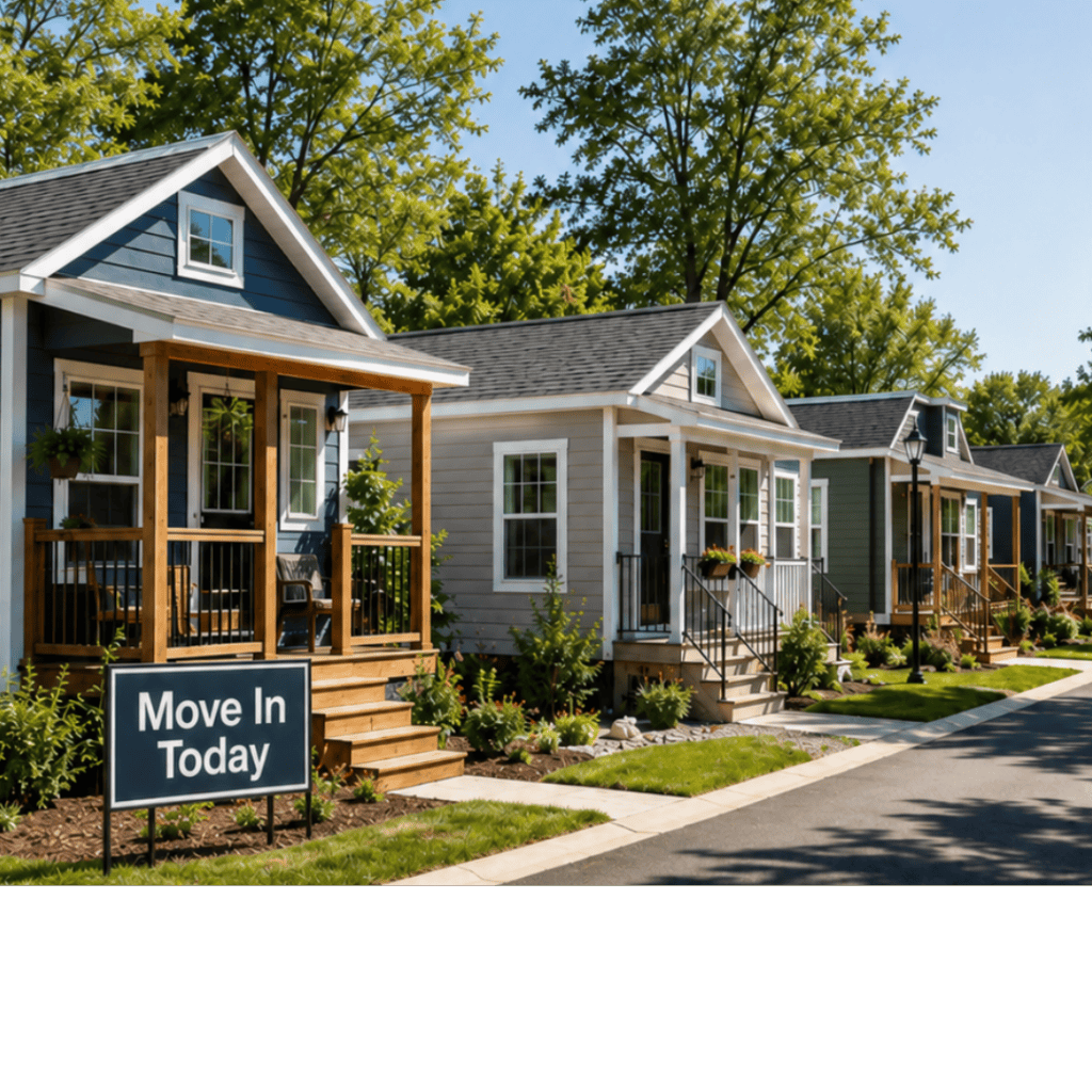tiny home communities with move in ready homes